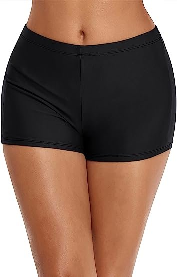 Ladies Swim Shorts Stretch Beach Shorts